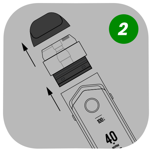Remove The mouthpiece To Access The Fill Port