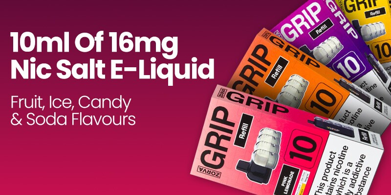 Zorva Grip 10ml 16mg nic salt e-liquid