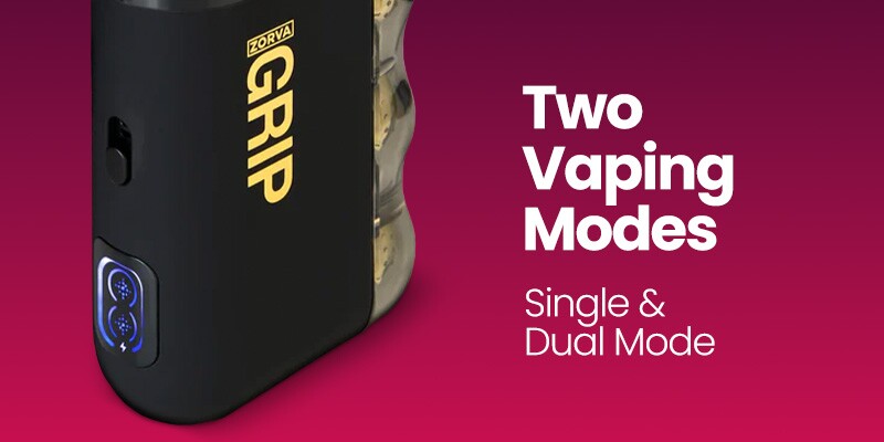 Zorva Grip two vaping modes