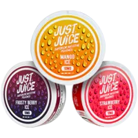 Just Juice nicotine pouches range illustration