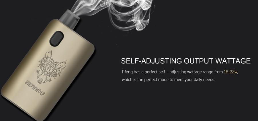 The AFENG feature a self-adjusting output wattage which detects which coil is inserted.