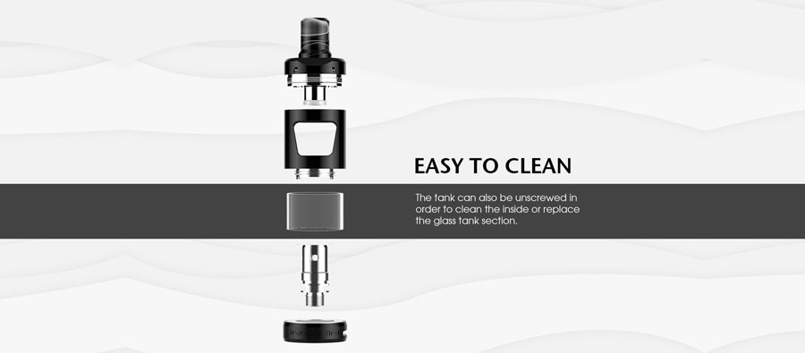 The Innokin Zlide 2ml MTL tank with a 22mm diameter and is designed in collaboration with Phil Bursado and Dimitris Agrafiotis.