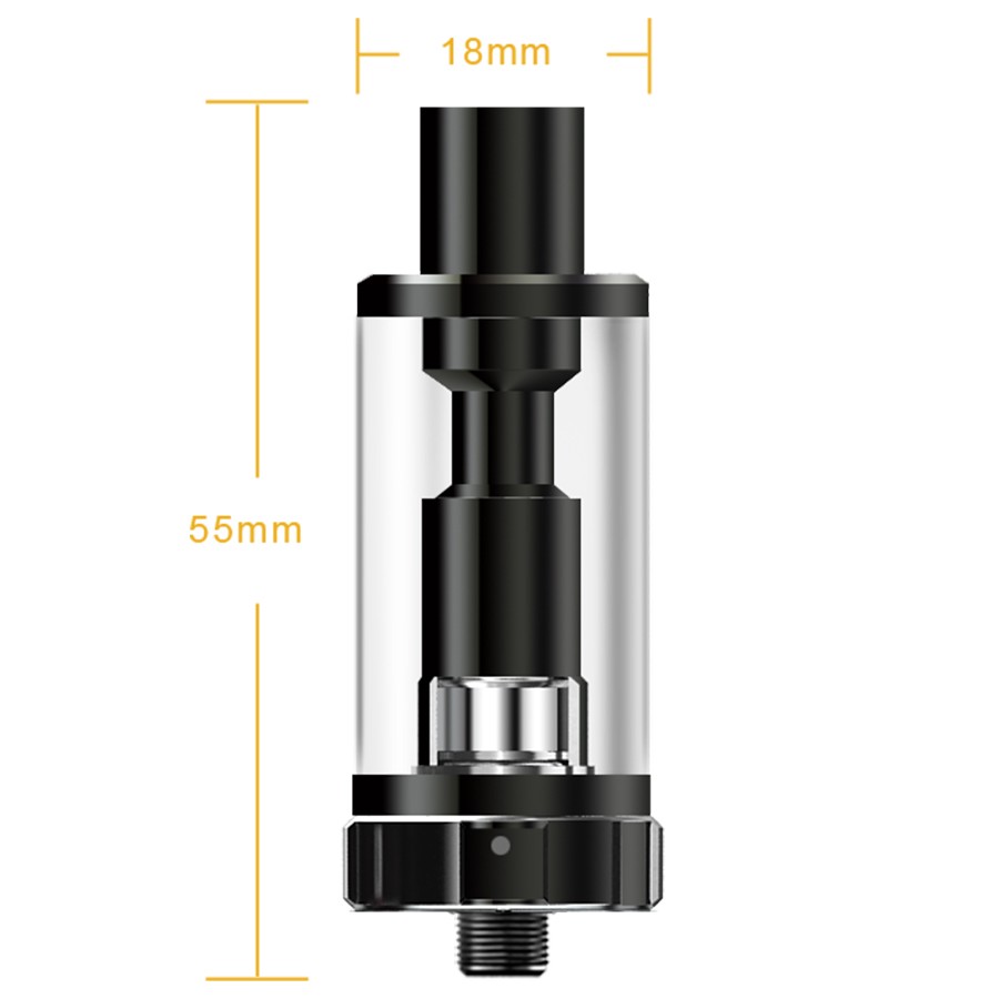 The K3 tank holds up to 2ml of e-liquid and features bottom-filling capabilities