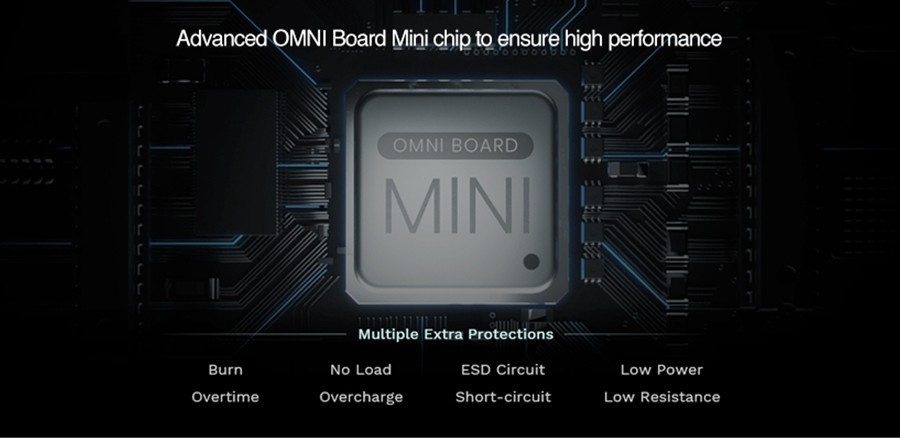  The Sky Solo Plus features a range of safety protections thanks to the Omni Board Mini chipset.