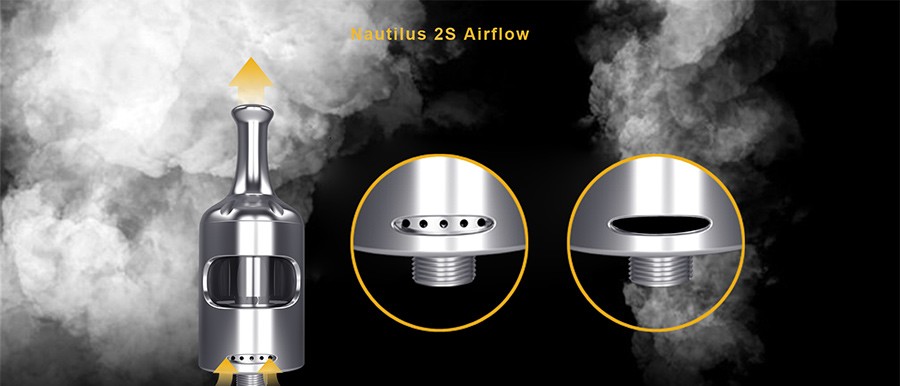 The Nautilus 2S features an adjustable bottom airflow.