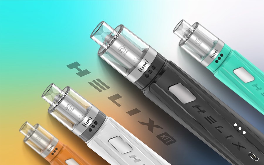 The Digiflavor Helix vape kit features the 2ml disposable Lumi vape tank.