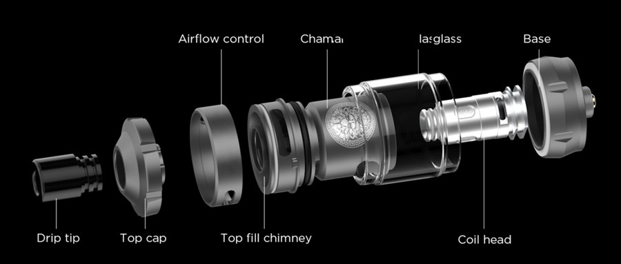 The Geekvape Zeus Nano is a sub ohm vape tank with a 2ml e-liquid capacity and a 510 connection point.