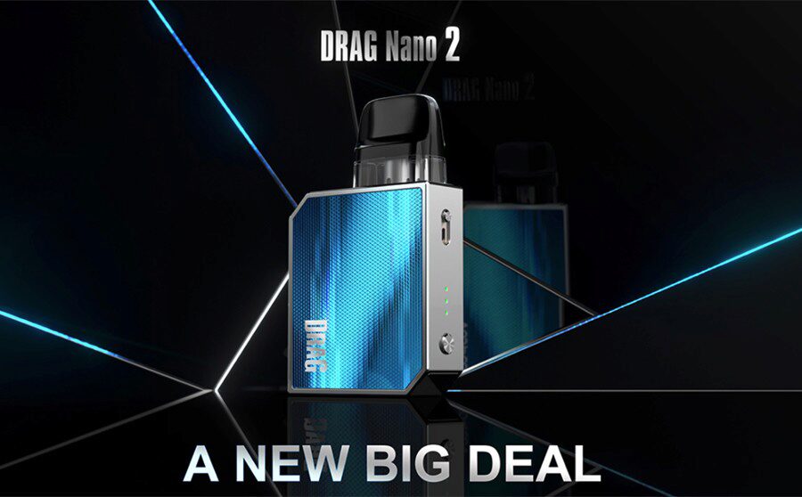 The Drag Nano 2 pod vape kit makes it easy to vape on the go thanks to its portable design.