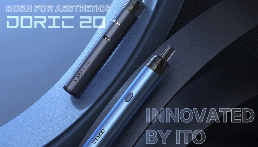 Compact and simple to use, the Doric 20 vape pod kit is ideal for new vapers. 