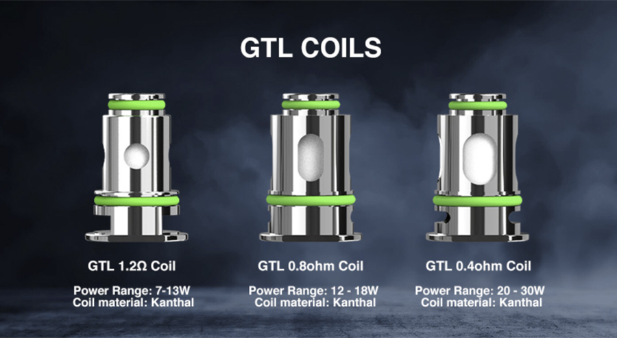 Compatible with the Eleaf GTL coil range, there are three options available giving you the choice of either MTL or DTL vaping.