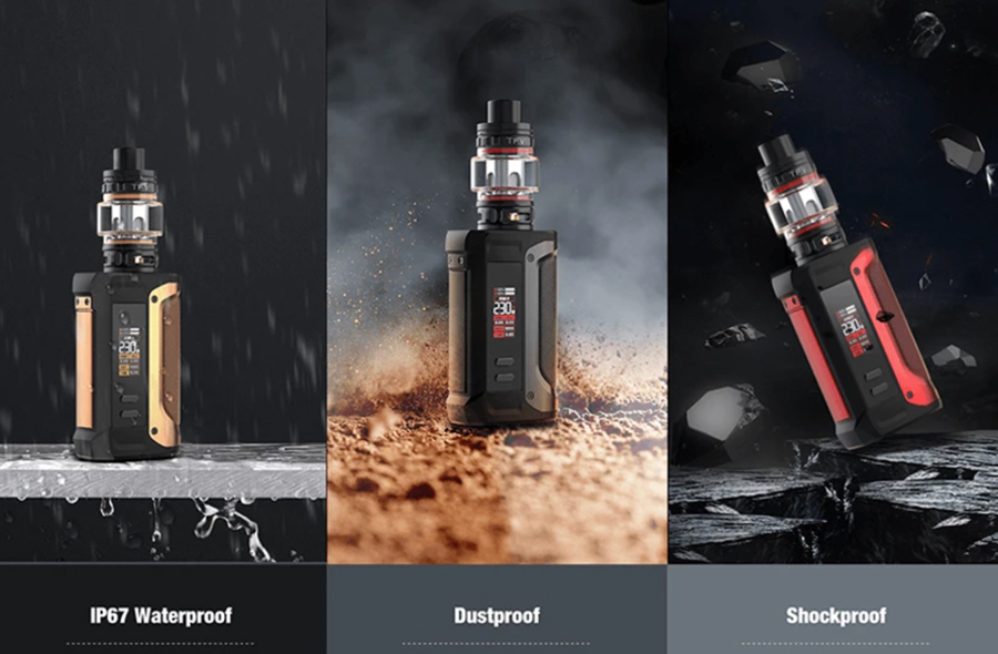 Well-protected and featuring waterproof, dustproof and shockproof properties, the Smok Arcfox is a durable option.