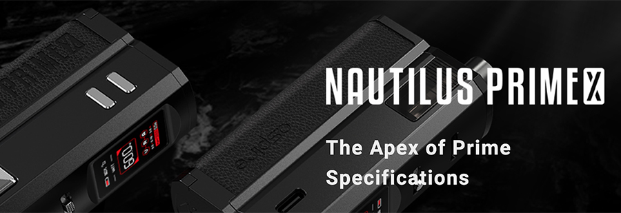 The Aspire Nautilus Prime X kit delivers customisability and simplicity in a small package, with a design that makes it simple enough to be used by every type of vaper including beginners. 