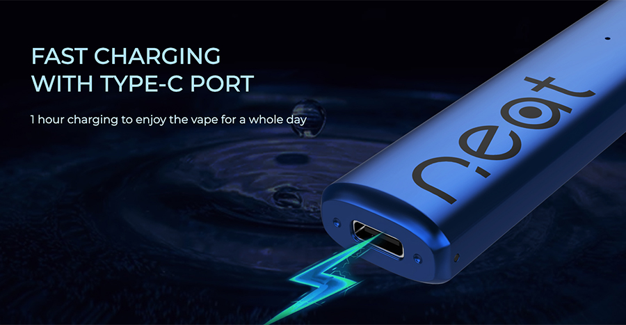 Thanks to a large built-in 1000mAh battery, The Yearn 2 pod kit by Uwell lasts for longer between charges - delivering up to a full day of vaping when fully charged.