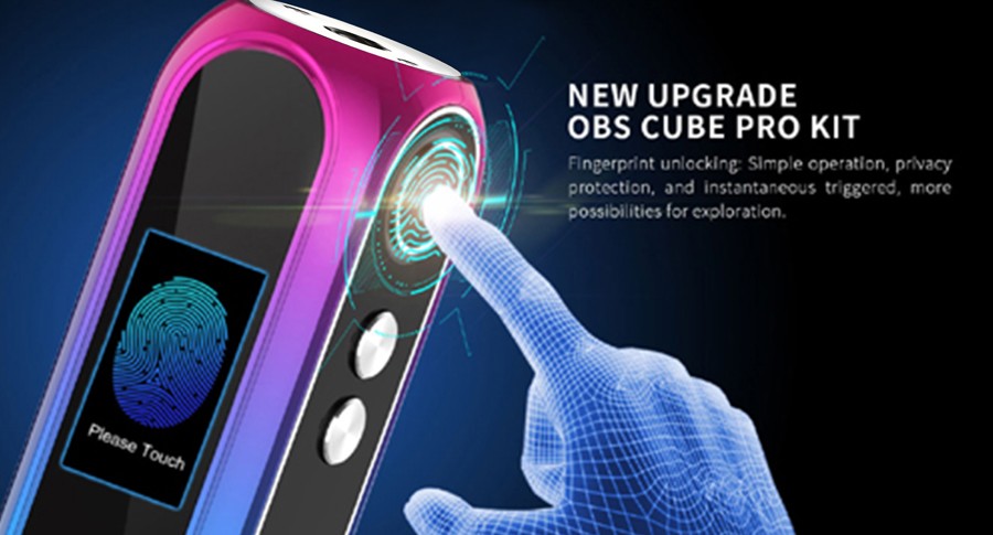 The 3000mAh Cube Pro features fingerprint recognition technology, able to store 6 fingerprints for authorised use.