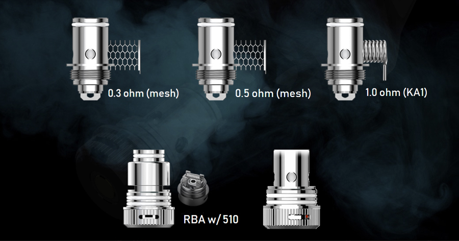 The OXVA UNI coil series is compatible with the Origin pod kit as well as other OXVA vape kits, there are versions available to support both mouth to lung and direct to lung vaping.