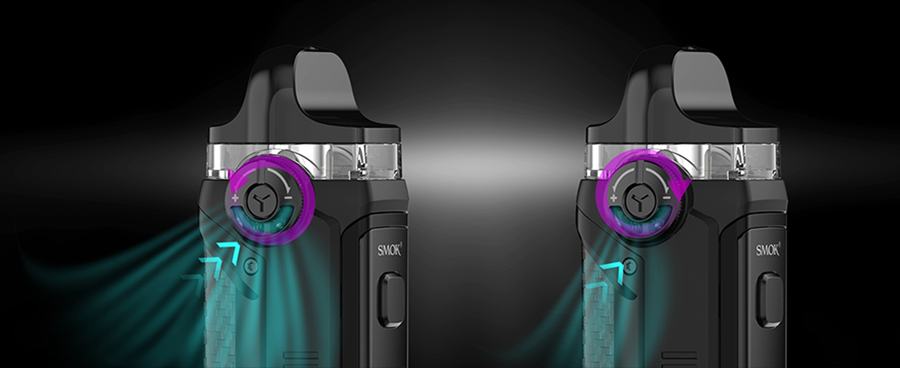 Thanks to the Smok IPX80’s adjustable airflow you’ll be able to control the flow of vapour for a tight or loose inhale. This means MTL and DTL vaping are fully supported.