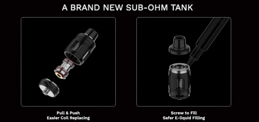 The FORZ 25 sub ohm vape tank is an easy-to-fill tank, featuring adjustable airflow to help deliver your perfect vape.
