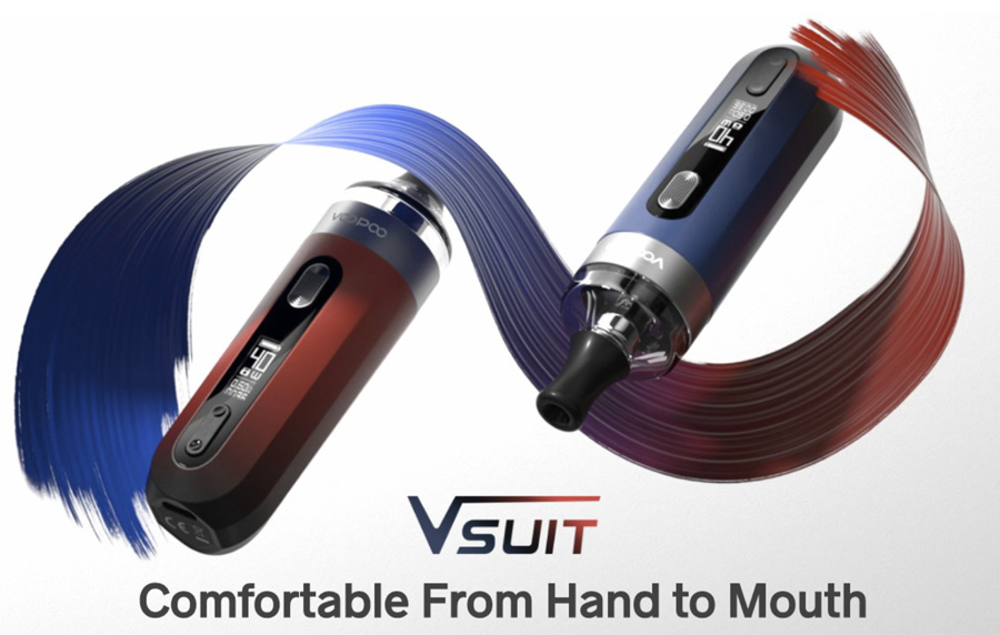 The VooPoo V Suit pod kit is recommended for vapers of all experience levels and is a great first-time vape kit.