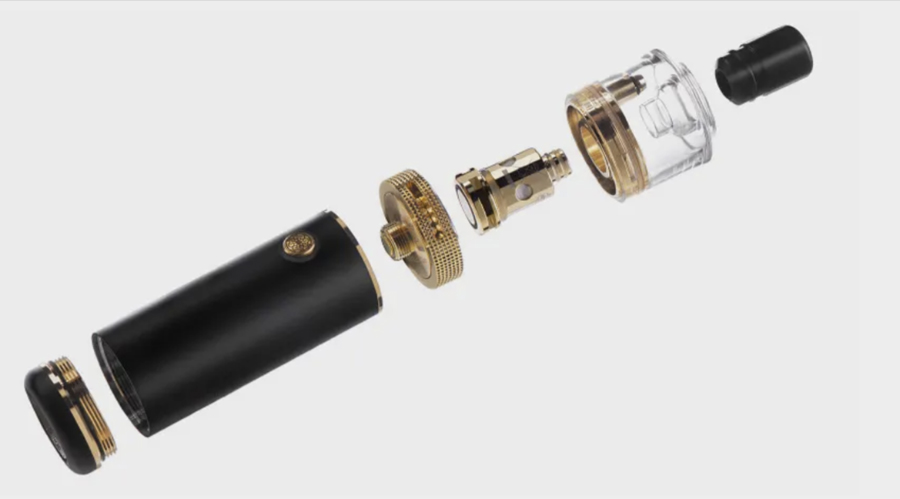 The DotMod DotStick is a high end pen style vape kit which can be utilised for MTL and sub ohm vaping, powered by a single 18650/18350 battery.
