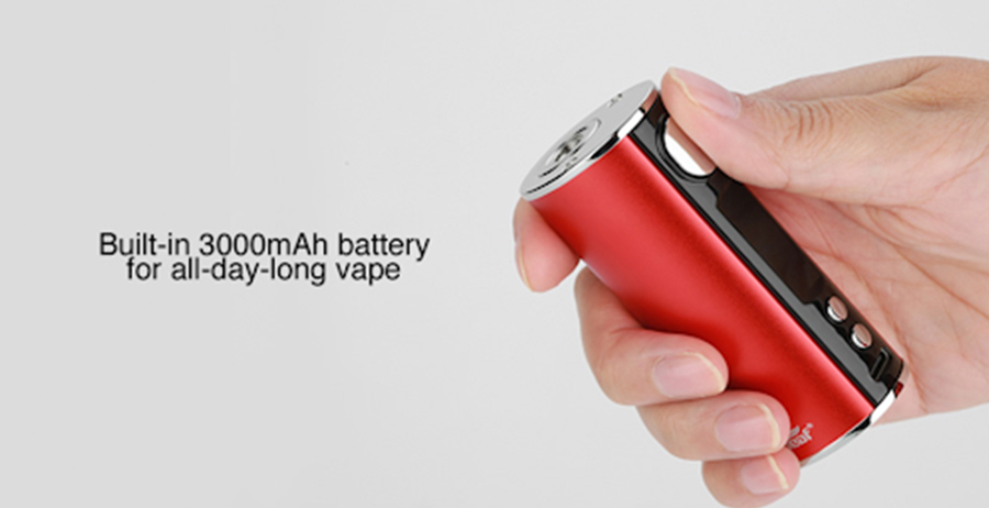 The iStick T80 sub ohm vape mod features a built-in 3000mAh battery and is capable of an 80W max output which can be adjusted to the user’s preference.