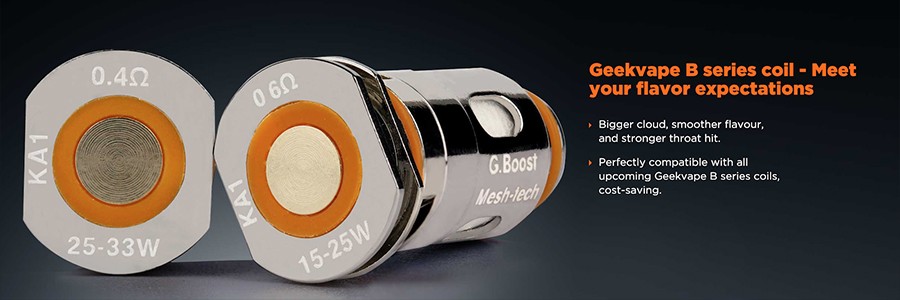 Two versions of the GeekVape B coil offer two different vaping styles for MTL and DTL vaping.
