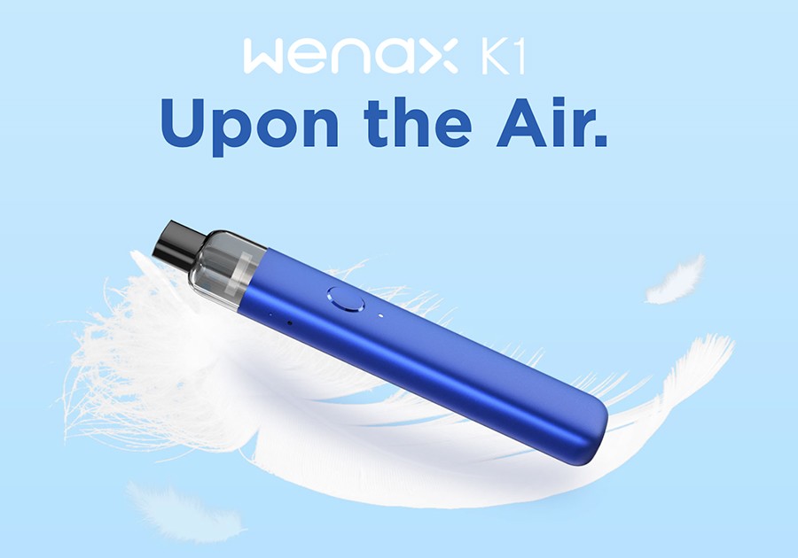 The GeekVape Wenax K1 kit combines a compact design with lightweight construction for a pocket-friendly vape.