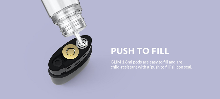 The GLIM replacement pods will hold up to 1.8ml of e-liquid and feature a built-in coil.