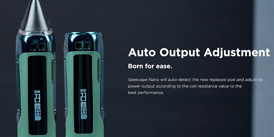 Thanks to Smart mode you won't ever select the wrong wattage, the Aegis Nano recognises which coil has been installed and selects a wattage for you.