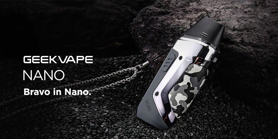 The GeekVape Aegis Nano pod kit is small but tough, offering MTL vaping in a pocket-friendly format.