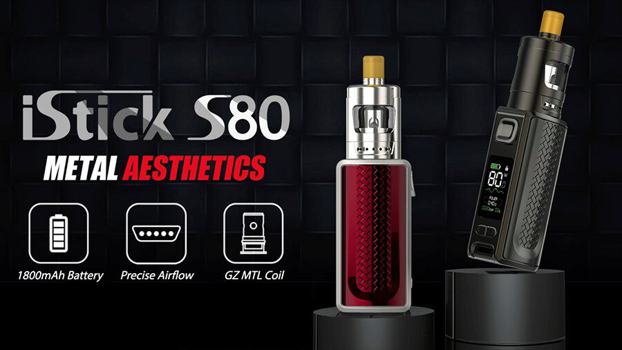Designed to offer an authentic MTL vape, the Eleaf iStick S80 is a compact and easy-to-use option.