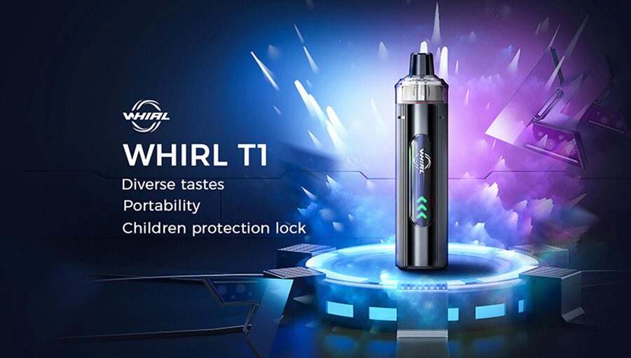 Small, simple, and designed to be a more reliable option, the Uwell Whirl T1 pod kit is ideal for new vapers.