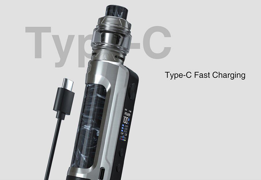 Experience quick 2A charging with the OBS Engine S vape mod. 