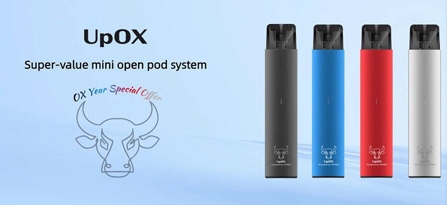 Small and simple to use the Upends UpOx pod kit acts as the ideal introduction to vaping