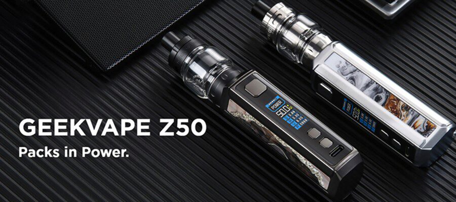 The Geekvape Z50 vape kit is a powerful and compact vape kit.