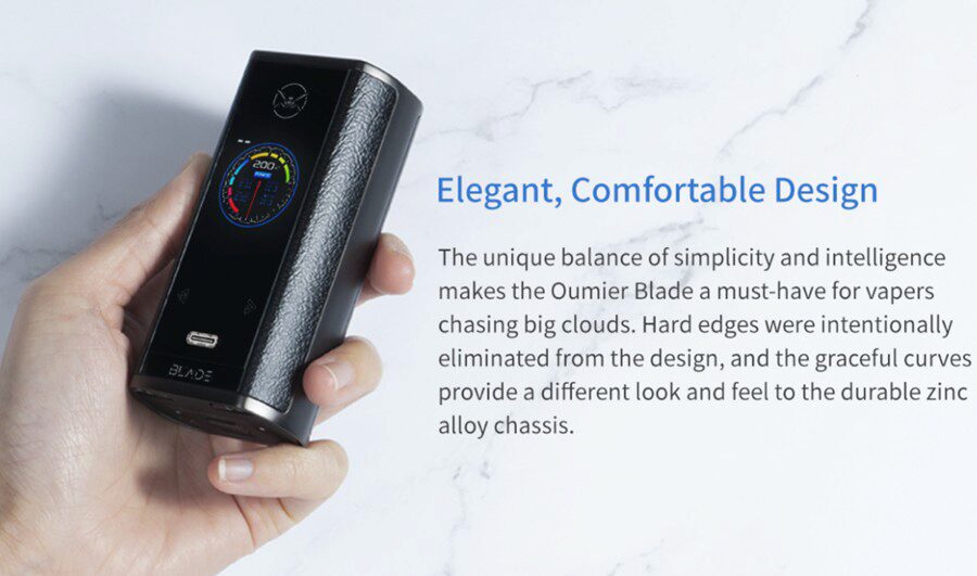 The Oumier Blade 200 mod is sub ohm and creates big clouds, while being simple to use.