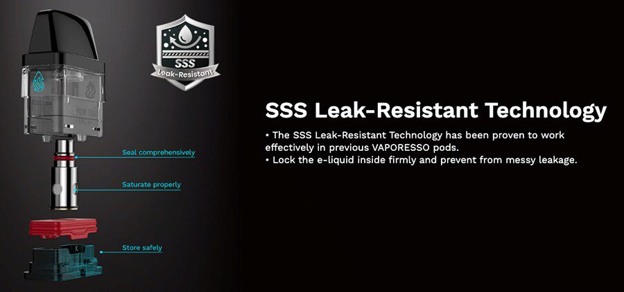 Leaks are a thing of the past with the XROS pods thanks to their leak-resistant technology. 