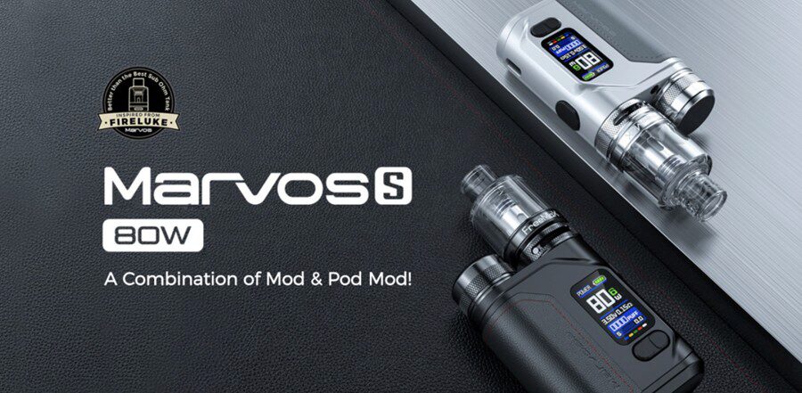 The Freemax Marvos S 80W vape kit is a sub ohm option that creates big clouds of vapour.