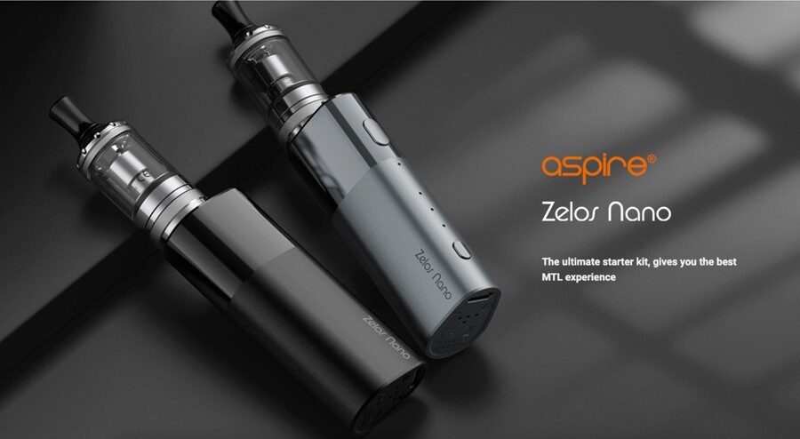 The Aspire Zelos Nano vape kit is a compact device, meaning it’s ideal for vapers on the go.