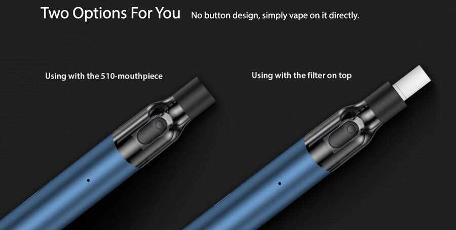Experience a vape that feels closer to a cigarette with the Joyetech eGo Air pod vape kit and its filter-style drip tips.