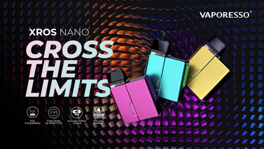 Combining a compact build with a simple design, the Vaporesso XROS pod kit is ideal for new and experienced vapers alike. 