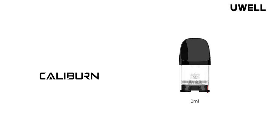 Caliburn Logo And Empty Caliburn Gk2 Vape Pod