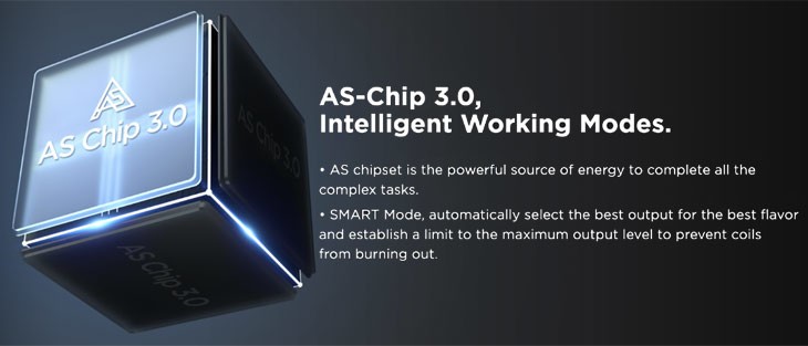 Technical specs of the AS Chip 3.0 including the different power modes including Smart Mode.