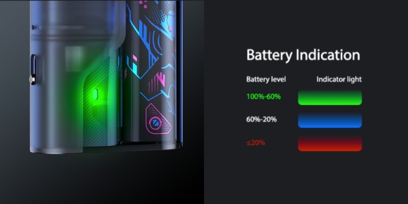 Joyetech EVIO Grip’s battery indicator LED