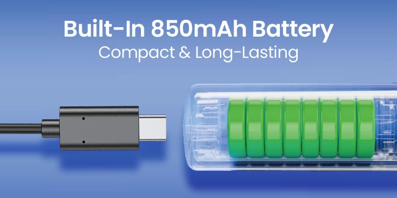 SKE CL2000 has a 850mAh battery