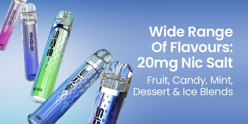 SKE CL2000 features 20mg nic salt e-liquid