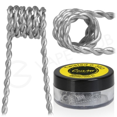 0.36 Ohm Twisted Coil Art Premade Coils