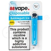 Bubblegum Ice 88Vape Disposable Device