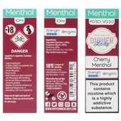 Cherry Menthol E-Liquid by Dinner Lady 50/50