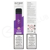 Grape Elf Bar Disposable Vape