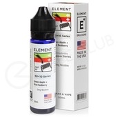 Green Apple + Kiwi Redberry Shortfill E-liquid by Element Emulsions 50ml